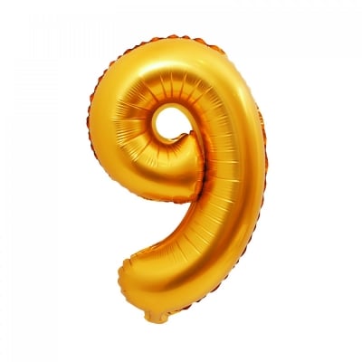 Балони - Цифри - 36 см - 1 брой Балон - Цифра 9