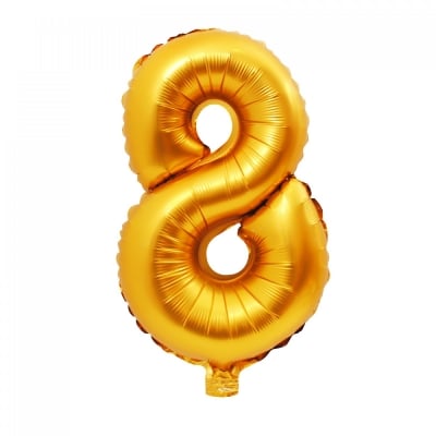 Балони - Цифри - 36 см - 1 брой Балон - Цифра 8