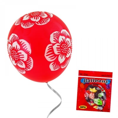 Балони Цвете - микс от 7 цвята /100 броя/