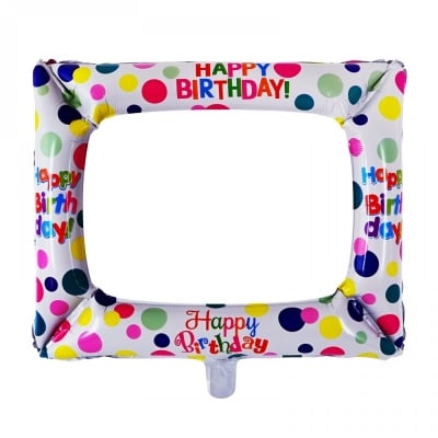 Балон Фоторамка Happy Birthday /фолио/