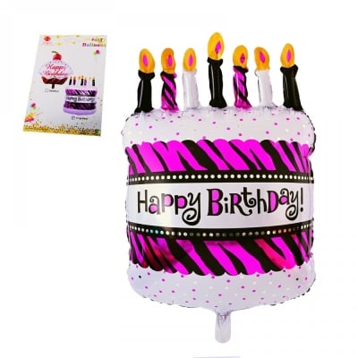 Балон торта Happy Birthday /фолио/