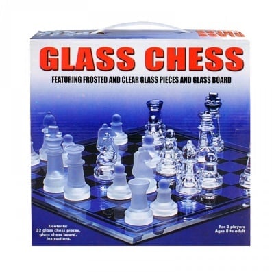 Стъклен шах 40 см.*39 см.*6 см.