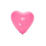 Балон с форма на сърце, 10 бр. Розов, ф 30 cm
