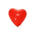 Балон с форма на сърце, 10 бр. Червен, ф 30 cm
