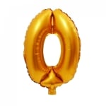 Балони - Цифри - 36 см - 1 брой Балон - Цифра 0