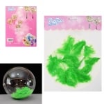 Балон с цветни пера /прозрачен TPU/