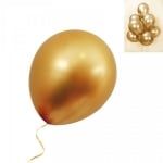 Балони - Хром /златист/ - 50 броя - 30 см