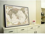 Винтидж постер - скреч карта на света